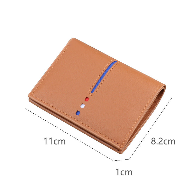 Men's Short Pocket Vertical Simplicity Folding Mini Men's Wallets