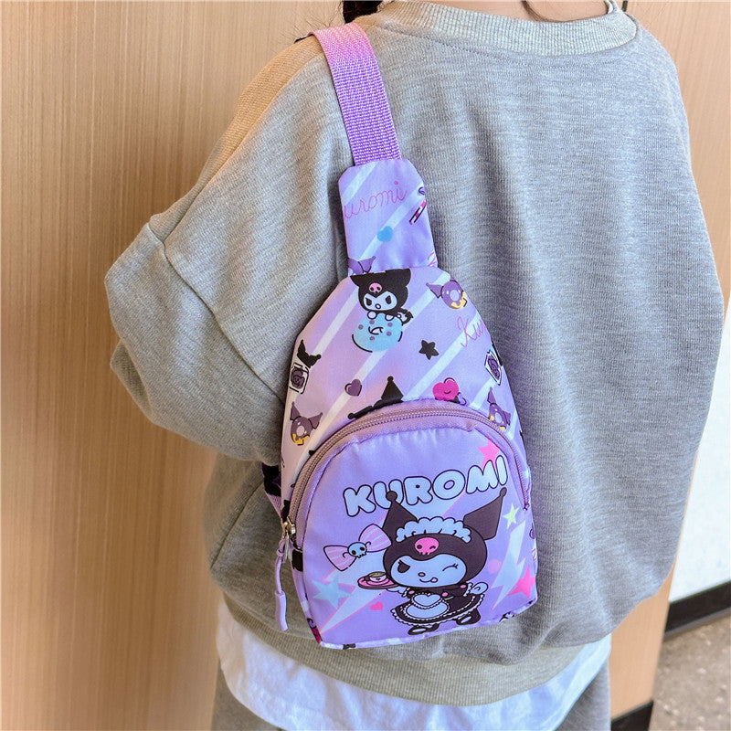 Tissu pour enfants petite princesse mode dessin animé allant sacs de taille pour enfants