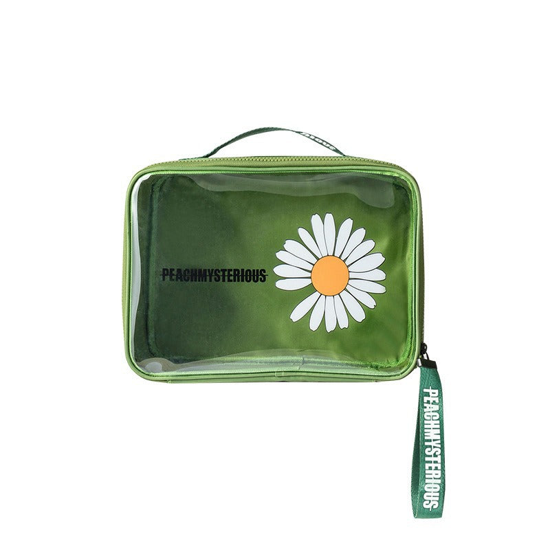 Little Daisy Portable Clear Wash Waterproof Cosmetic Bags