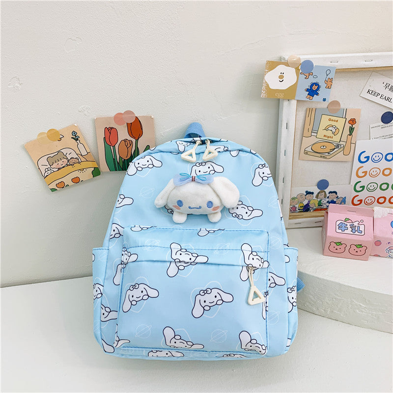 Children's Creative Cartoon Printed Canvas Cute Children's Backpacks