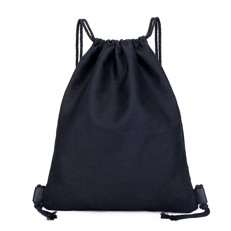 Women's Handmade Canvas Drawstring Blank Solid Color Backpacks