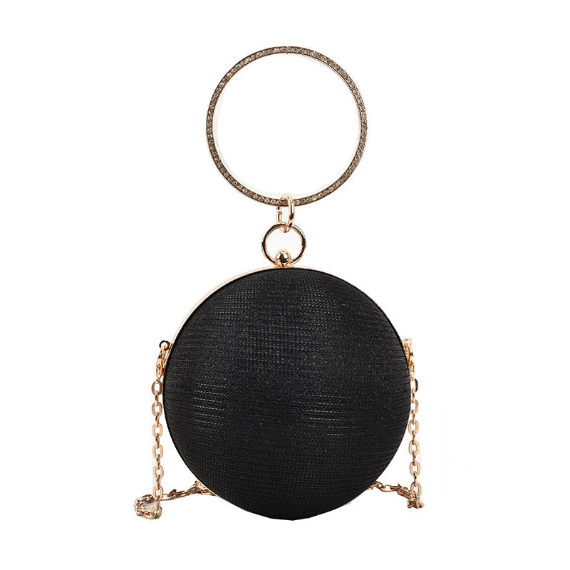 Women's Personalized Design Spherical Fashion Small Round Children's Shoulder Bags