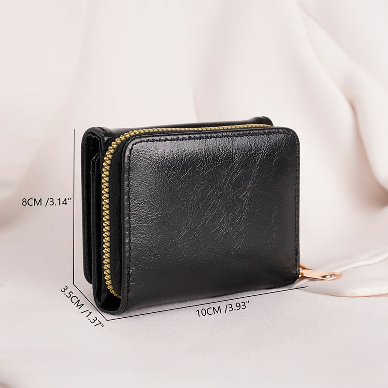 Women's Creative Credit Cash Small Zipper Ladies Wallets