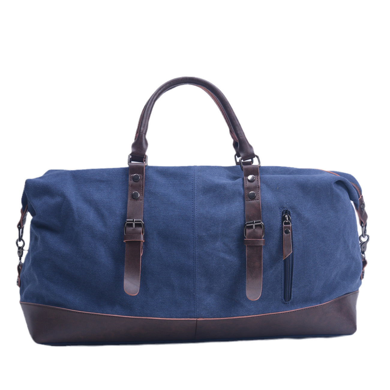 Men's Capacity Portable Canvas With Imitation Leather Bags