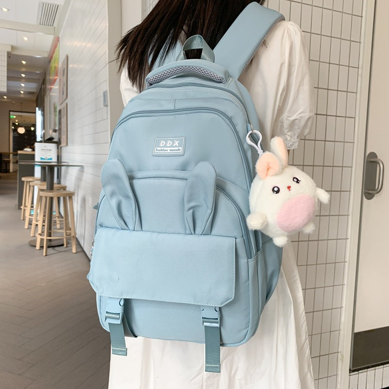 Heart Rabbit Ears Style Artistic High Backpacks