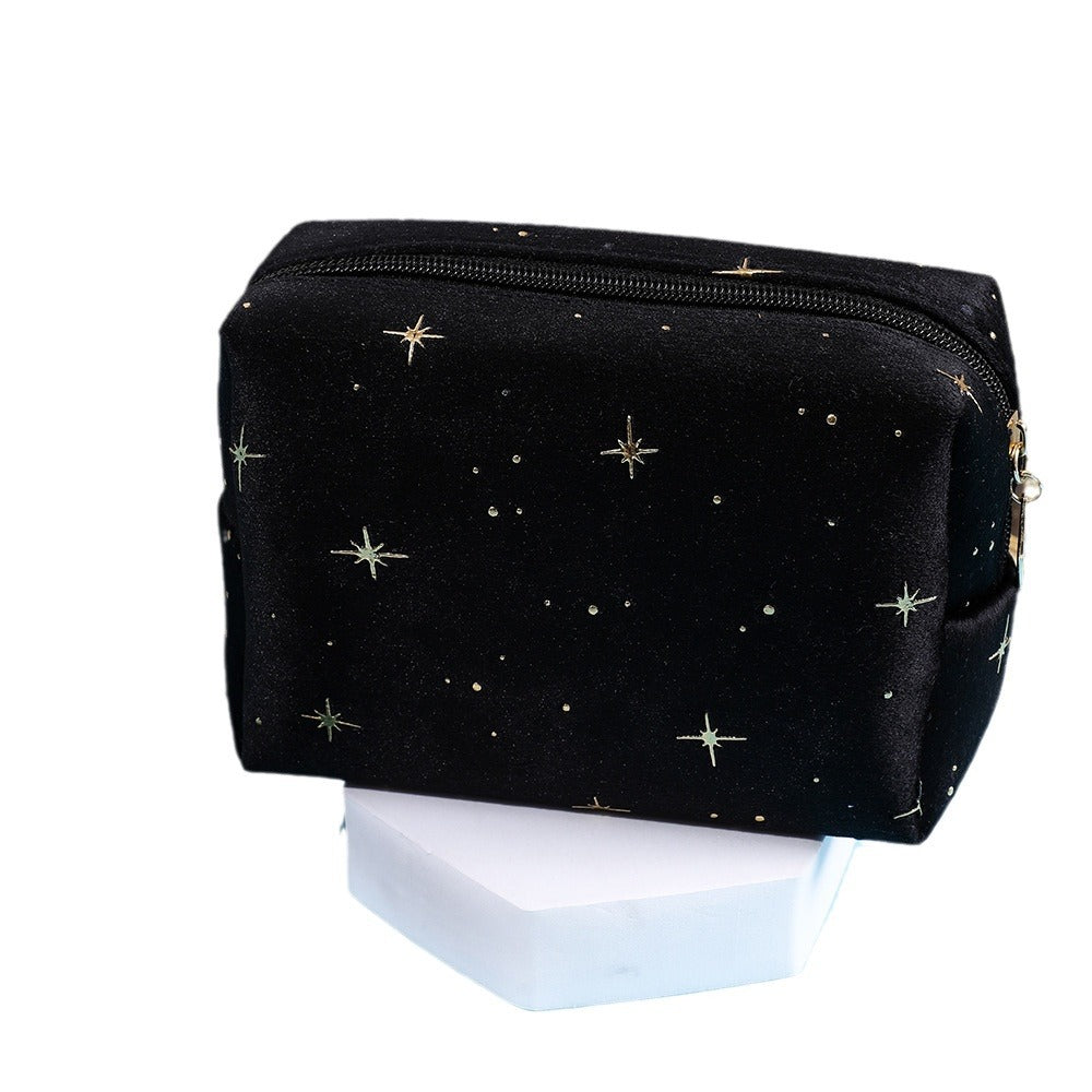 Bronzing Octagonal Storage Zipper Wash Portable Cosmetic Bags