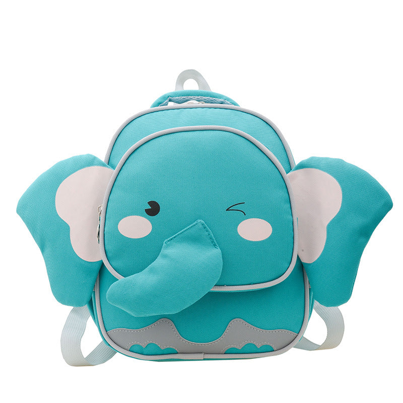 Children's Cute Elephant Lightweight Boys Canvas Bags