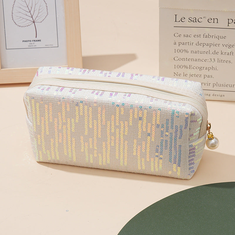 Sequins Classic Style Good-looking Wind Portable Cosmetic Bags