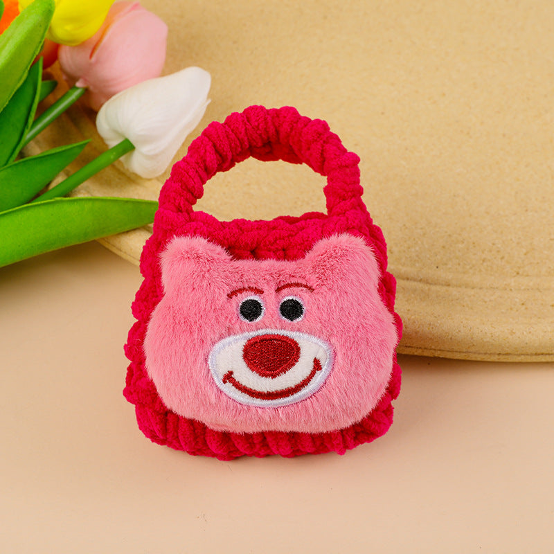 Handmade Knitted Buggy Headset Protective Cover Coin Purses