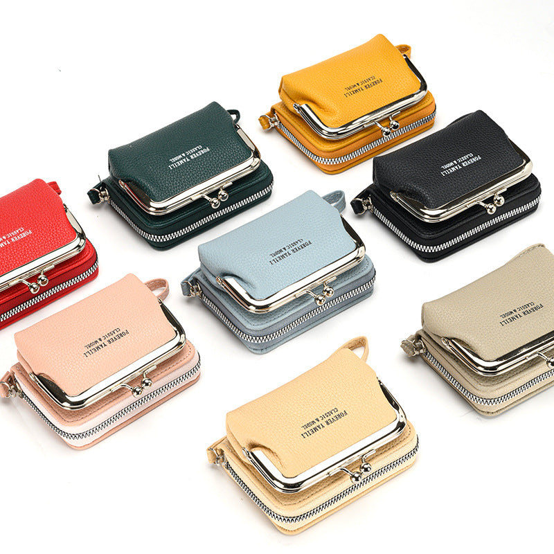 Women's Simple Short Thin Small Cute Niche Coin Purses