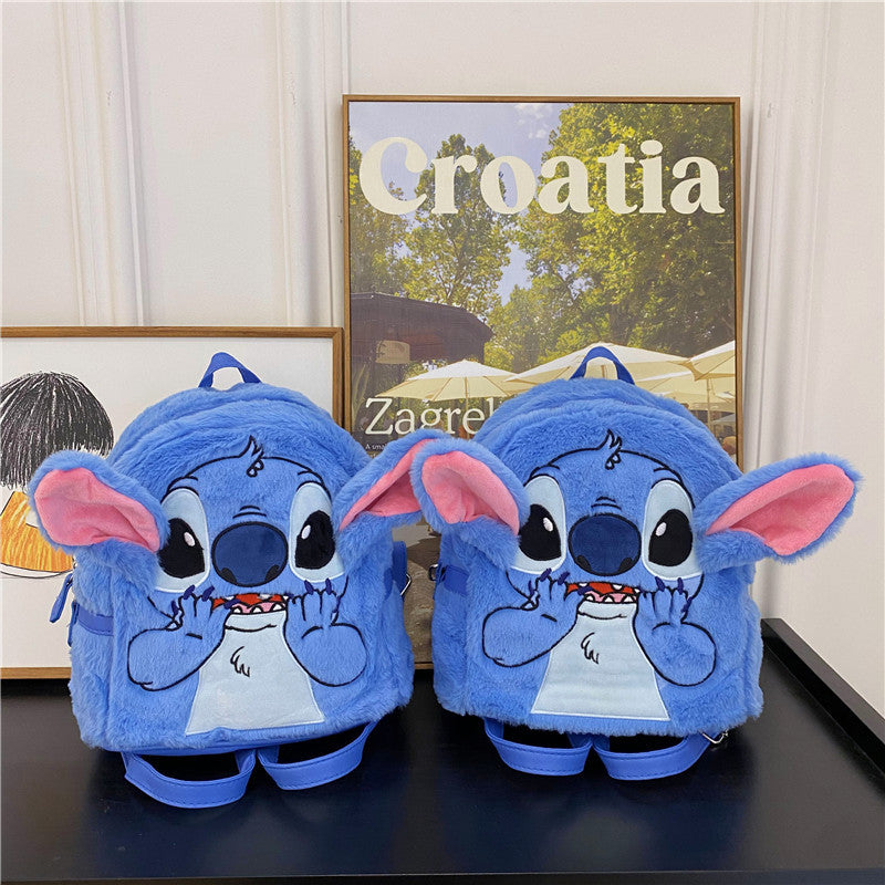 Spoof Plush Stitch Cartoon Young Personalized Backpacks