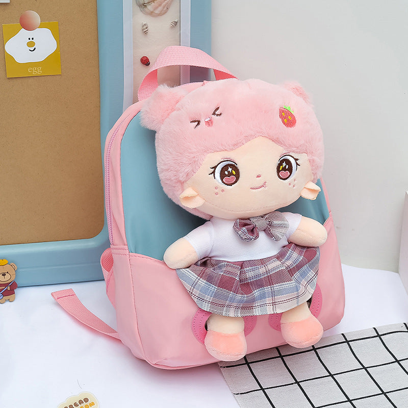 Children's Cartoon Doll Stitching Cute Princess Elementary School Students' Schoolbags