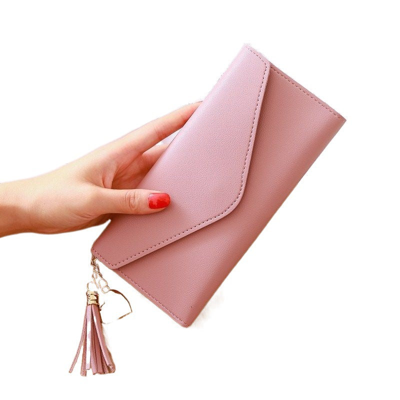 Women's Large Capacity Mobile Korean Style Soft Ladies Wallets