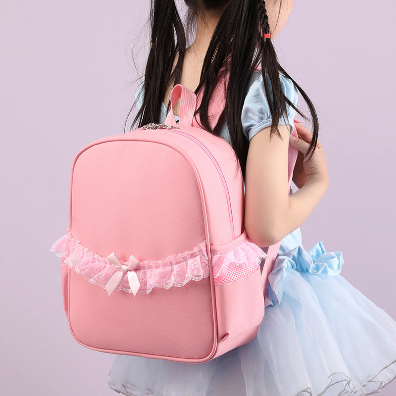 Versatile Dance Lace Bow Primary Fresh Elementary School Students' Schoolbags