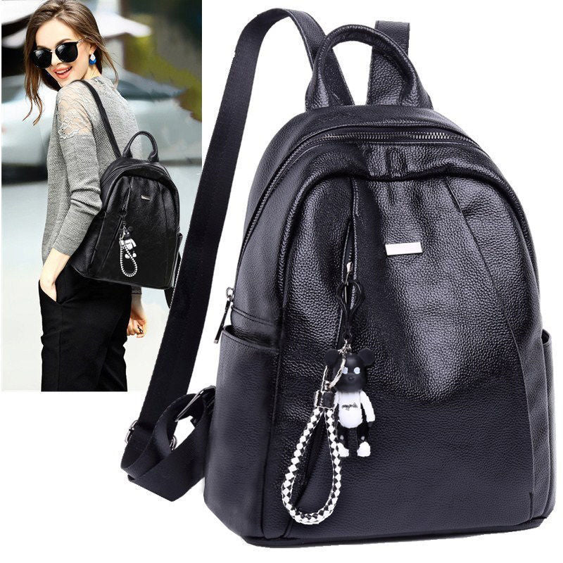 Women's Fashionable Korean Style Versatile Fashion Soft Backpacks