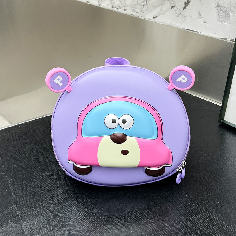 Children's Cartoon Cute Egg Shell Car Mini Western Children's Backpacks