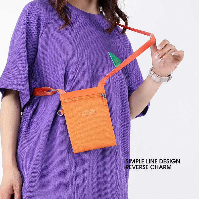 Women's Mobile Mini Small Korean Style Nylon Crossbody Bags