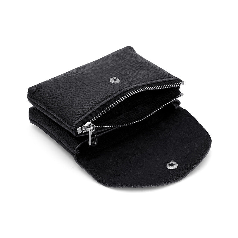 Women's Soft First Layer Cowhide Small Simple Coin Purses