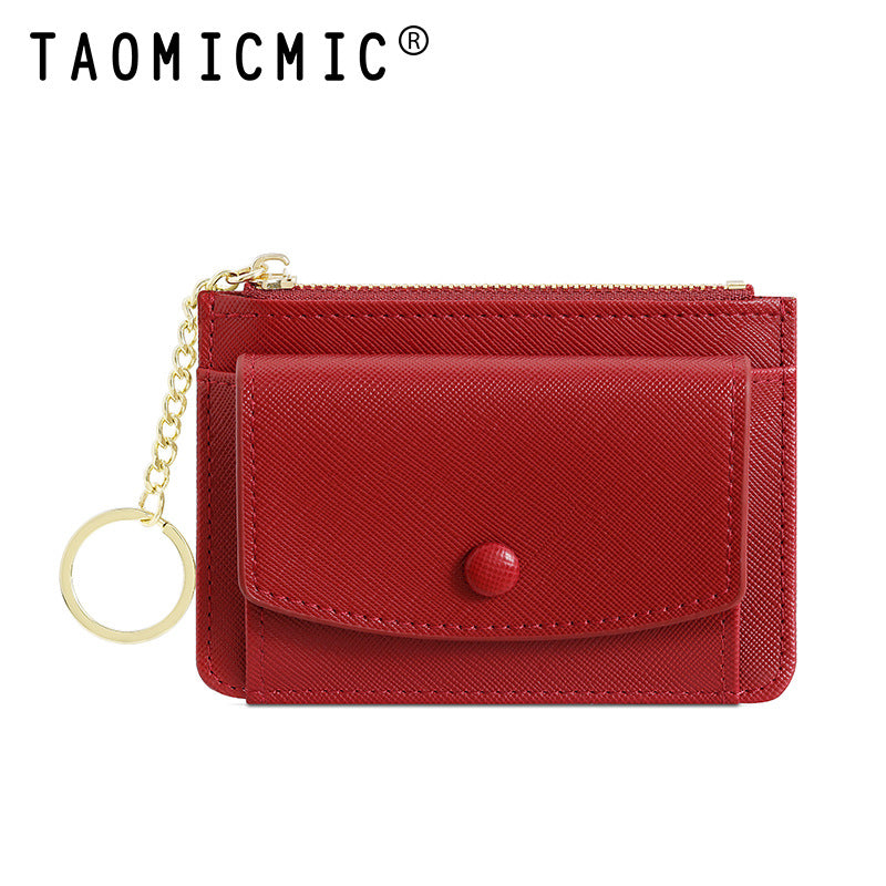 Porte-monnaie Simple et petit Style classique avancé pour femmes, mignon