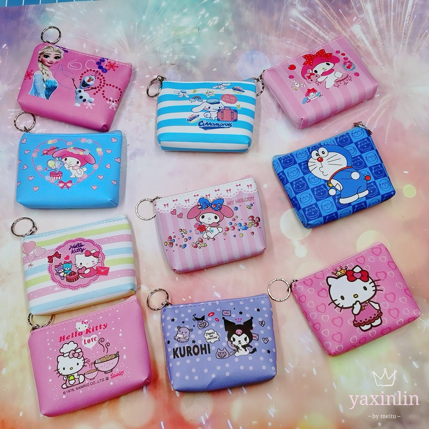 Durable Cartoon Clow Melody Crane Machine Coin Purses