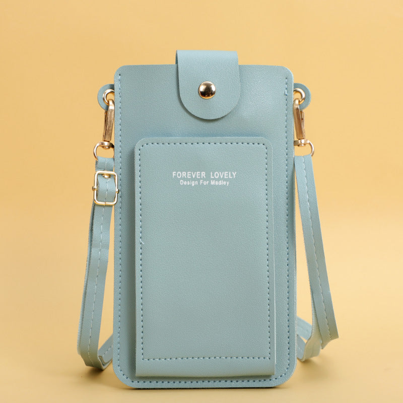 Women's Solid Color Fashion Simple Small License Phone Bags