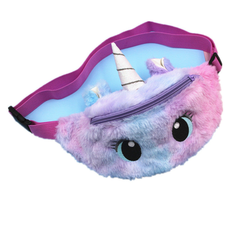 Licorne dessin animé en peluche petits sacs de taille mignons