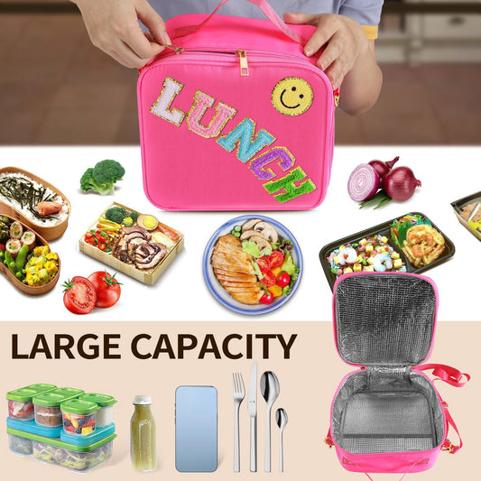 Children's Waterproof Nylon Insulation Aluminum Mold Lunch Crossbody Bags