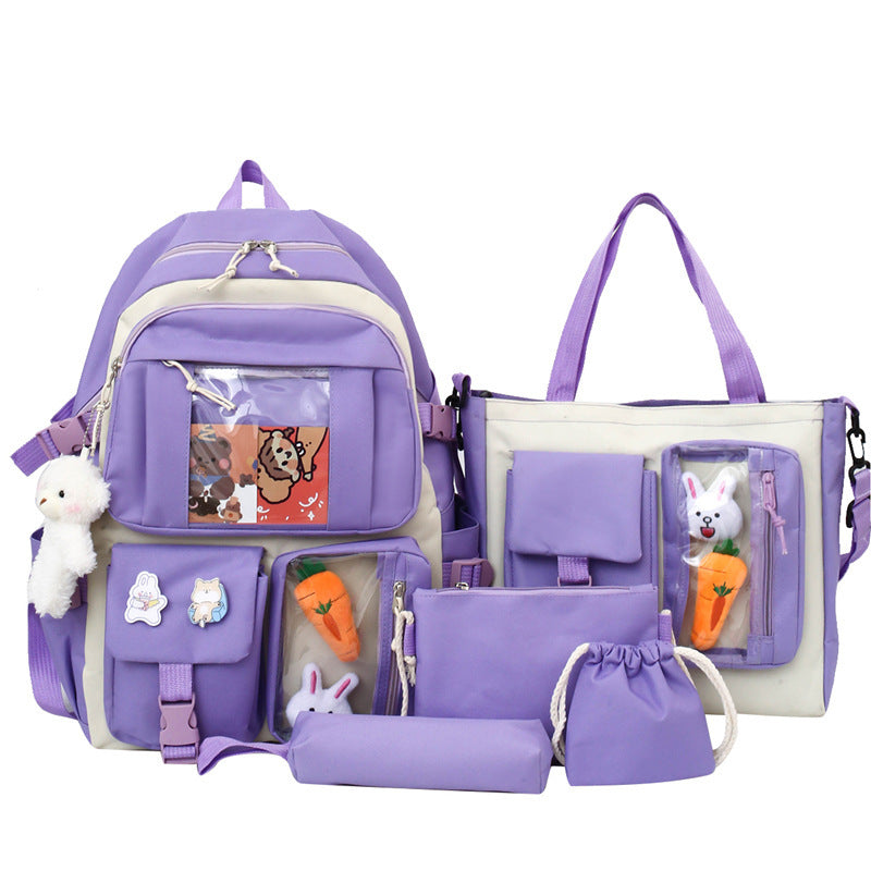 Female Junior High Lightweight Fresh Sweet Backpacks