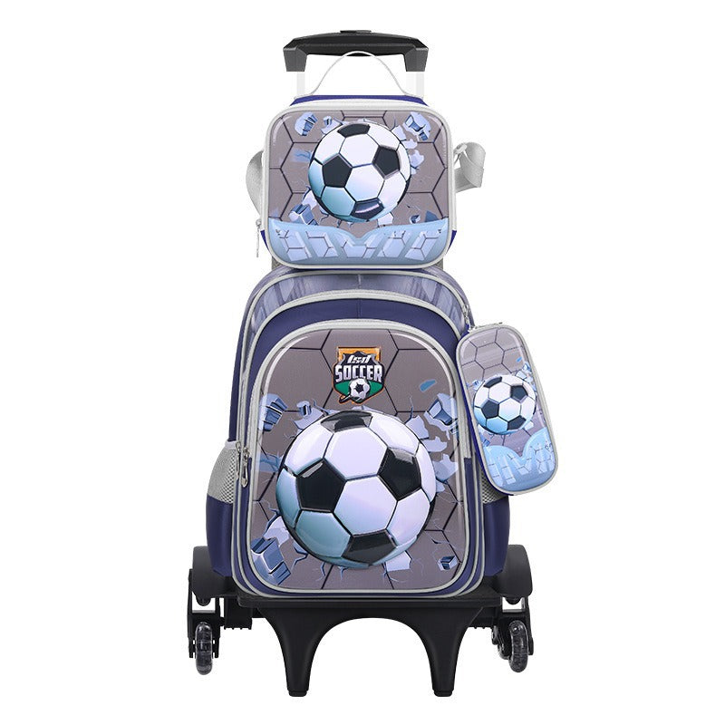 Cartoon Three-piece Detachable Film With Light Elementary School Students' Schoolbags