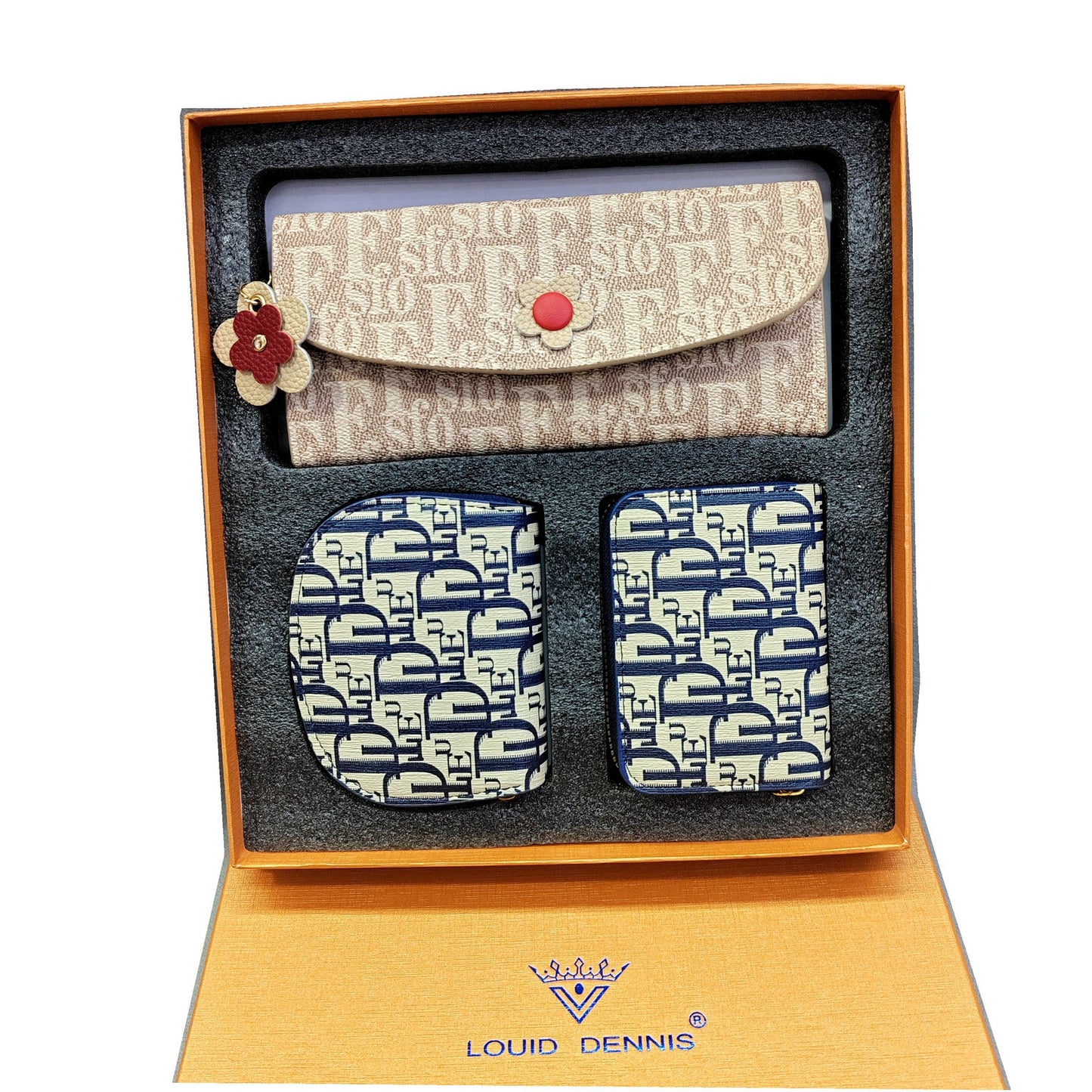 Versatile Innovative Three-piece Gift Box Sets Ladies Wallets