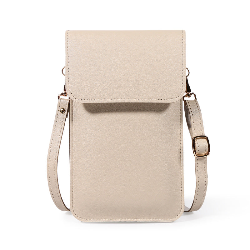 Women's Trendy Niche Mini Simple Solid Color Phone Bags