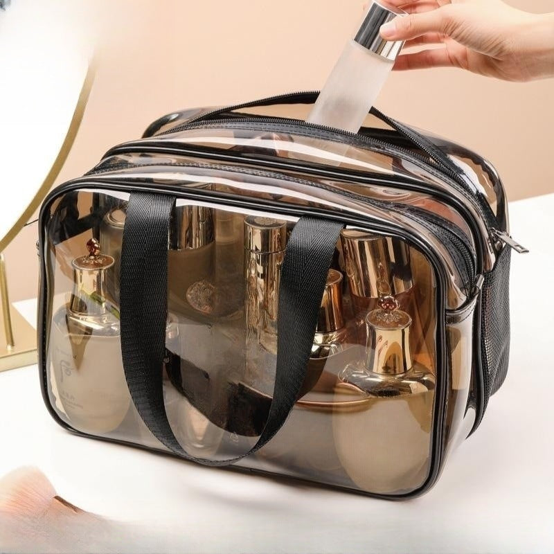 Transparent Large Capacity Dry Wet Separation Cosmetic Bags