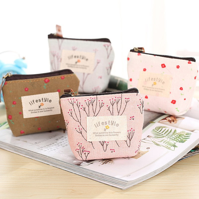 Women's Fabric Creative Cartoon Cute Canvas Pattern Purses