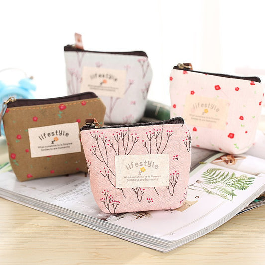 Women's Fabric Creative Cartoon Cute Canvas Pattern Purses