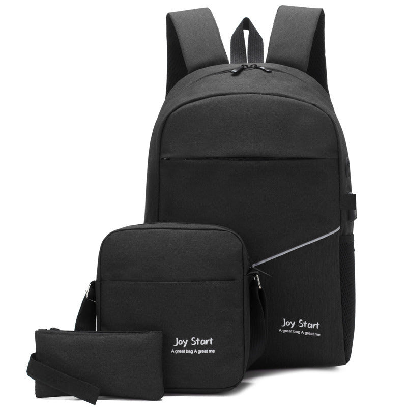 Men's Business Three-piece Set Fashion Trendy Leisure Backpacks