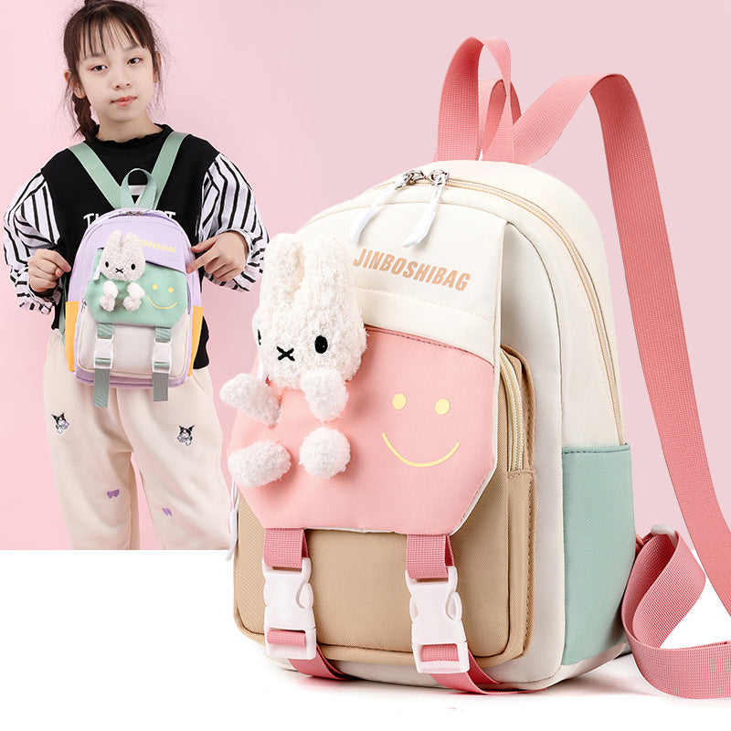 Children's Cartoon Cute Portable Burden Alleviation Kindergarten School Bags