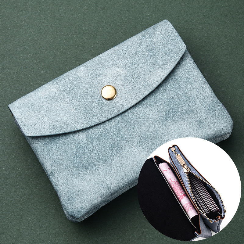 Pochette en cuir souple pour femmes, hommes et petits mini porte-monnaie