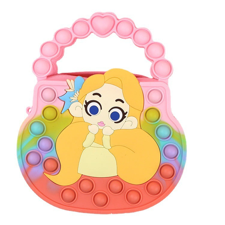 Killer Pioneer Cartoon Princess Silicone Decompression Coin Purses