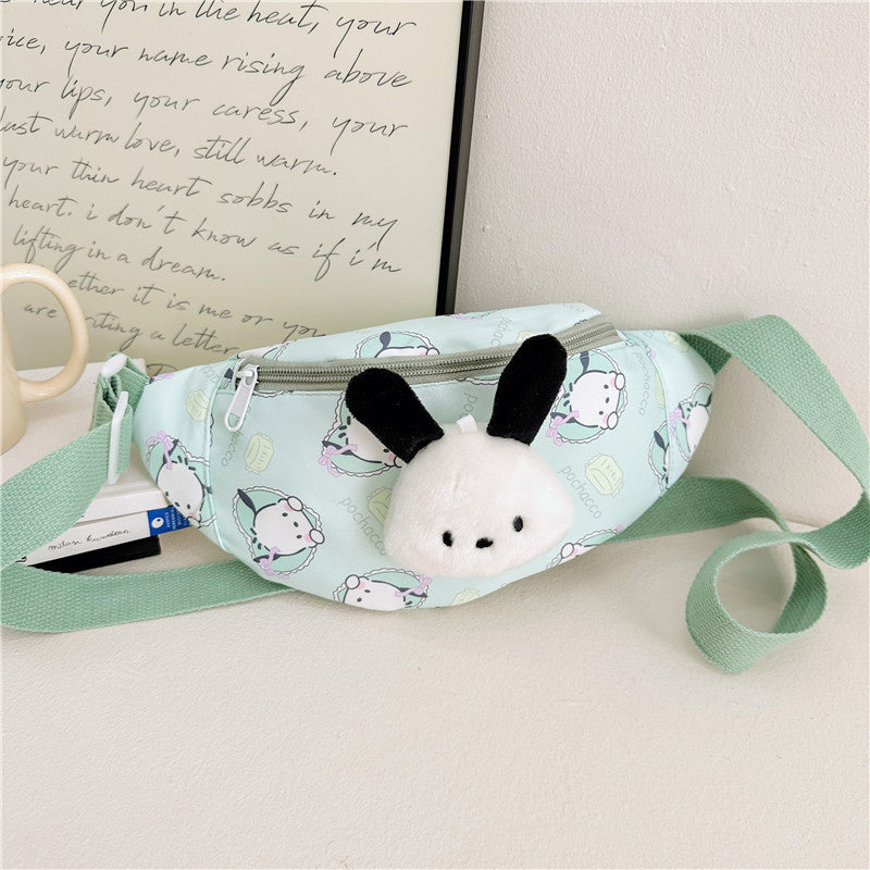 Children's Cartoon Doll Oxford Cloth Pattern Large Children's Waist Packs