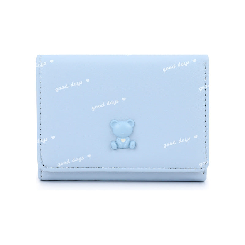 Women's & Children's & Bear Sweet Cute Small Folding Ladies Wallets