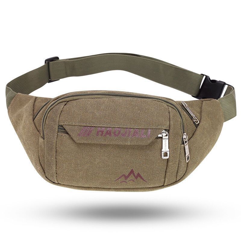 Women's & Men's & For Canvas Large Capacity Cash Mobile Waist Packs