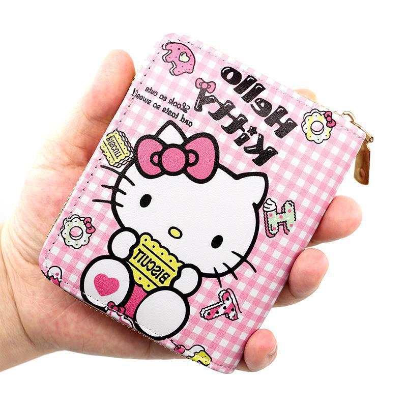 Women's Spring Fresh Sweet Cartoon Animation Leather Ladies Wallets