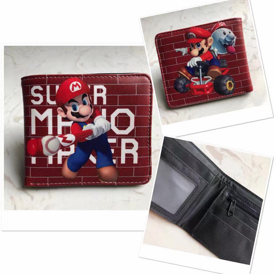 Super Mary Game Anime Peripheral Mario Coin Purses