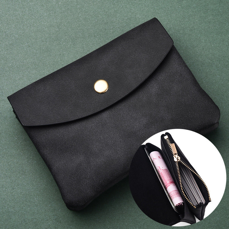 Pochette en cuir souple pour femmes, hommes et petits mini porte-monnaie