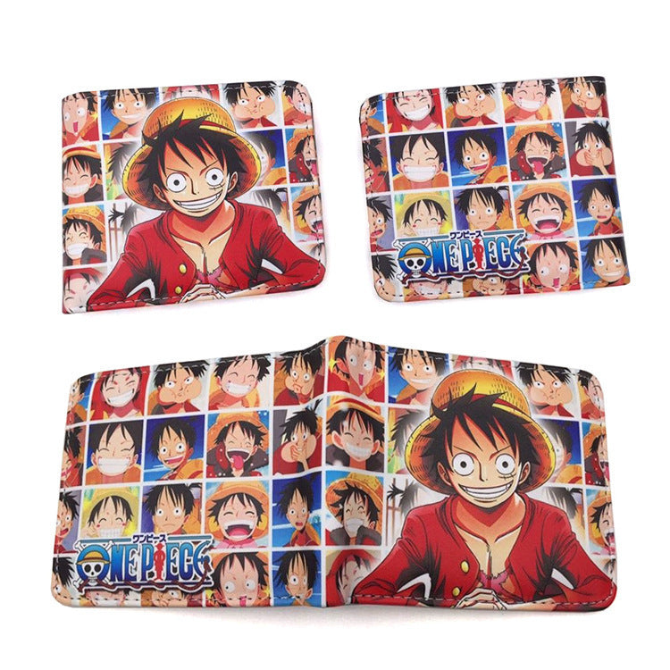 Piece Anime Peripheral Short Trendy Unique Ladies Wallets