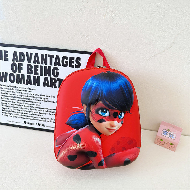 Children's Cartoon Anime Shoulders Cute Boys Hard Children's Backpacks