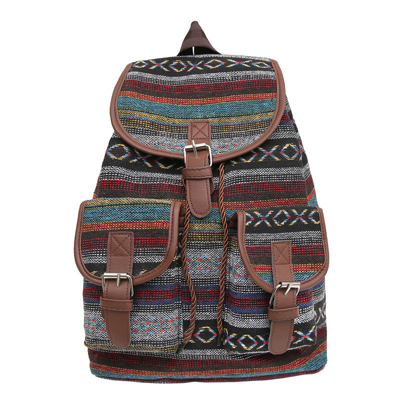 Women's Ethnic Style Fashion Exercise Large Capacity Backpacks