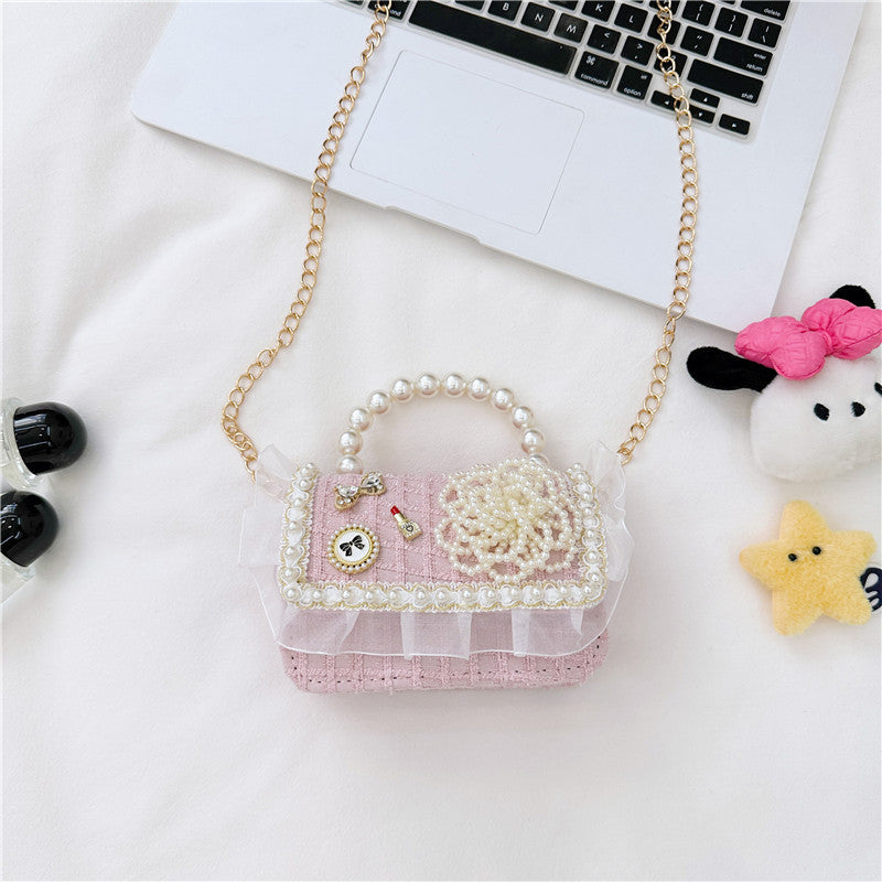 Children's Fashion Pearl Cute Princess Classic Style Children's Shoulder Bags