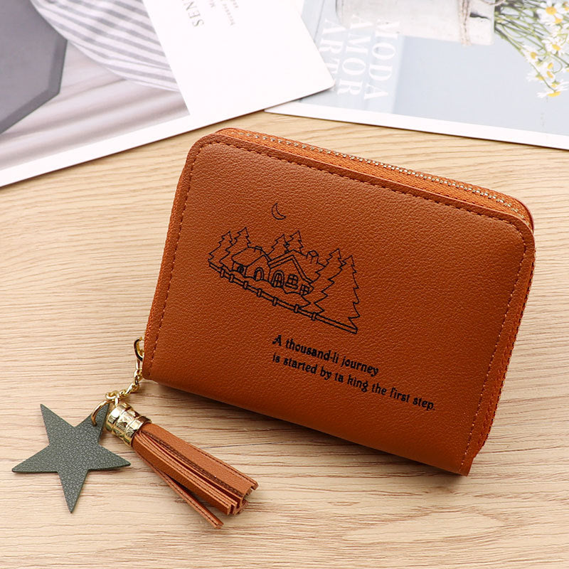 Women's Mini Zipper Pocket Cute Refreshing Simple Niche Coin Purses