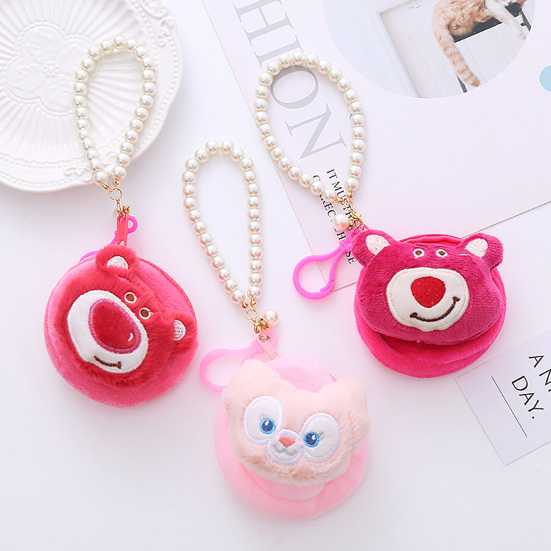 Creative Cartoon Cute Star Plush Earphone Card Holder